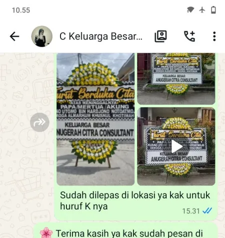 Pengiriman Papan Bunga Duka Cenang Songgom
